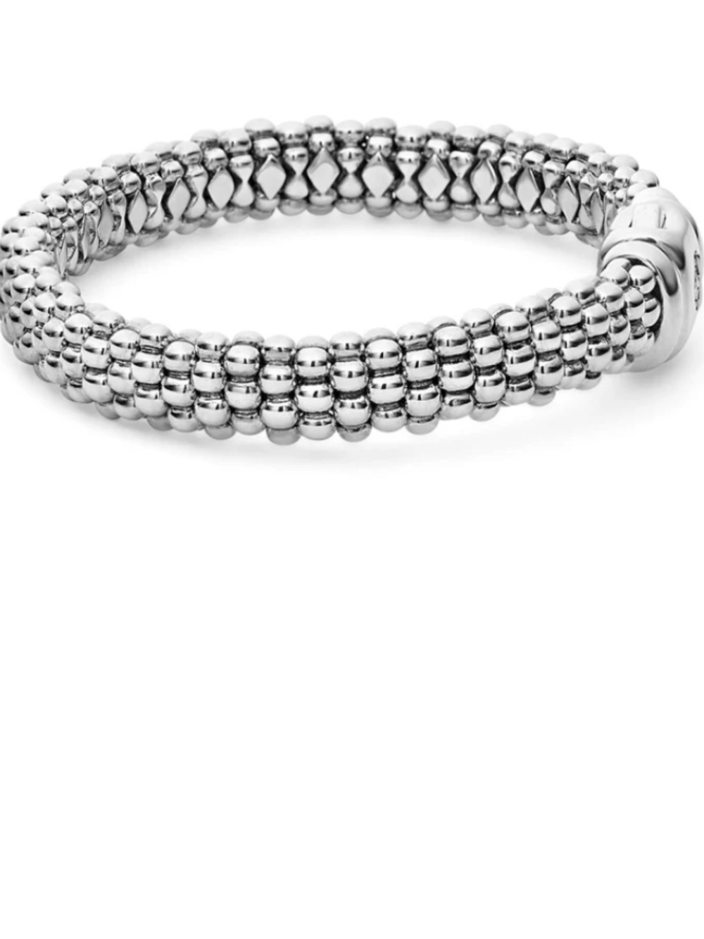 Lagos Silver Caviar Bracelet 9mm in Silver Size Medium (7) - Picture 4 of 12